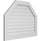 Ekena Millwork Octagonal Top Surface Mount PVC Gable Vent: Functional, w/ 3-1/2"W x 1"P Standard Frame, 42"W x 32"H GVPOT42X3201SF - alternate 3